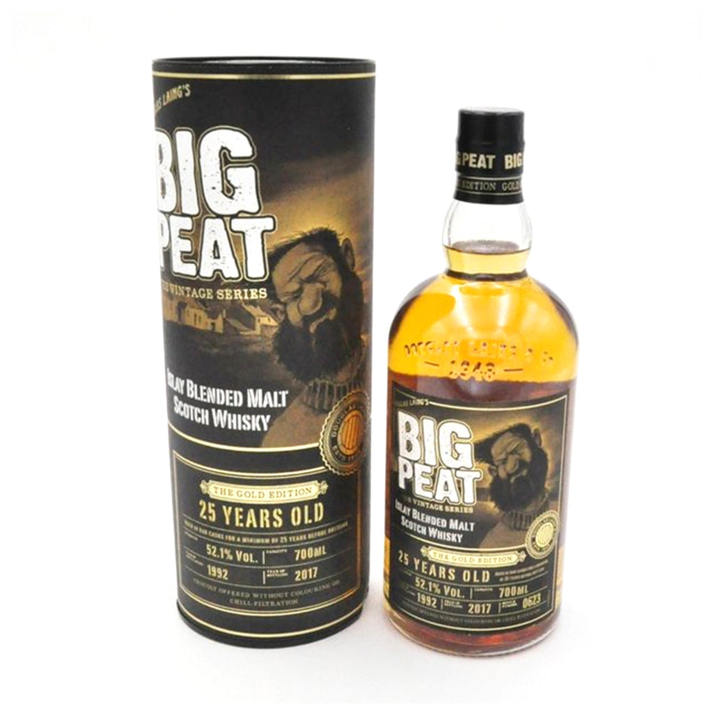 Big Peat 25 Years The Gold Edition 52,1%-thewhiskycollectors