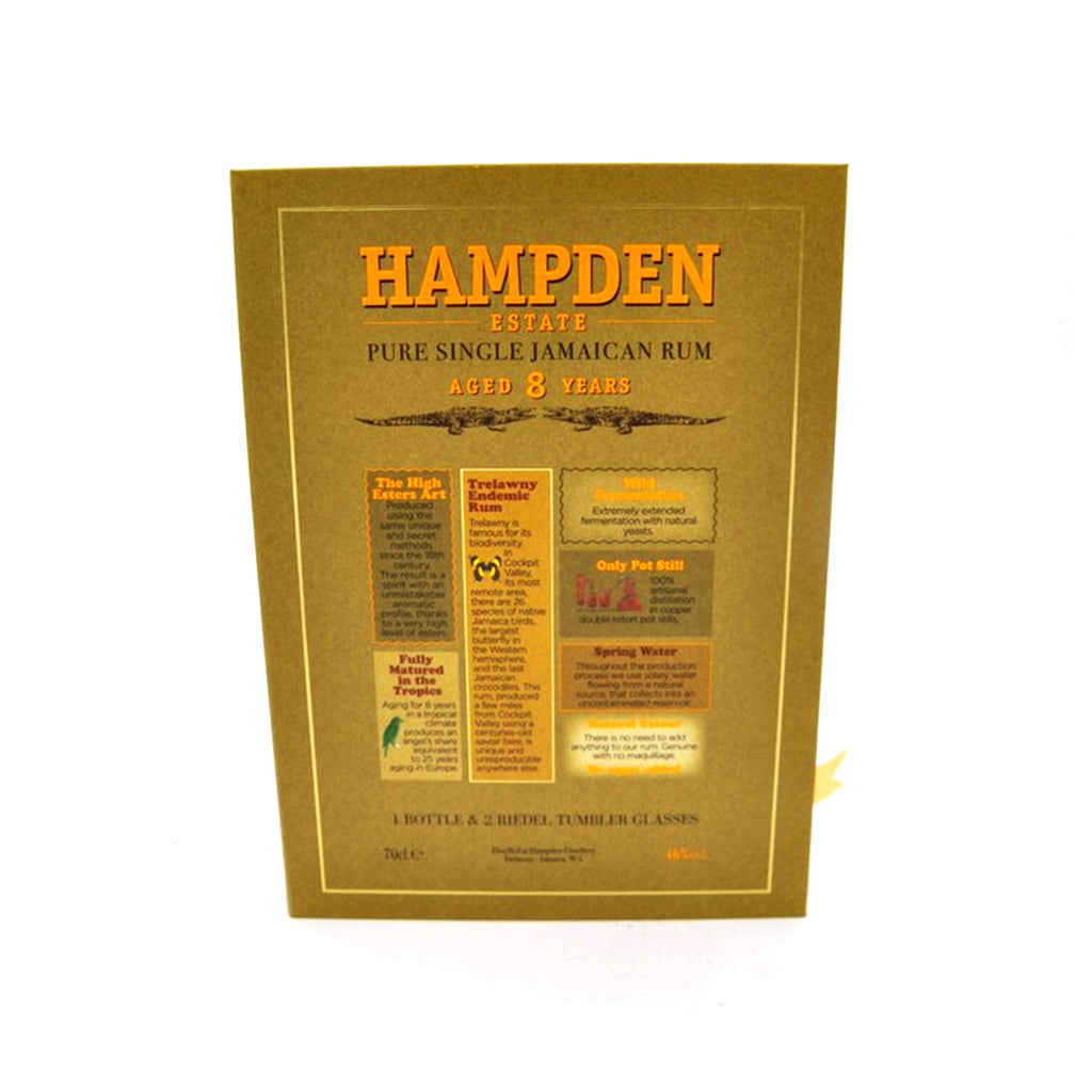 Hampden 8 Years Coffret + 2 Verres 46%-thewhiskycollectors