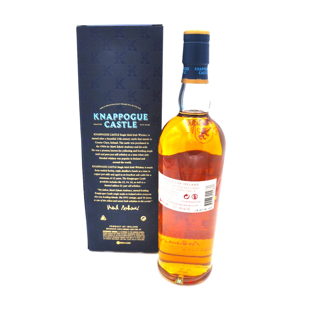Knappogue 12 Years Barolo Wine Cask Finish 46% 70cl-thewhiskycollectors