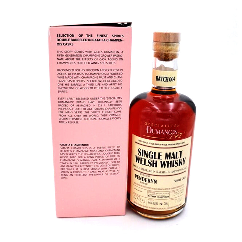 Penderyn Welsh Single Malt Ratafia Dumangin 46% Batch 4-thewhiskycollectors