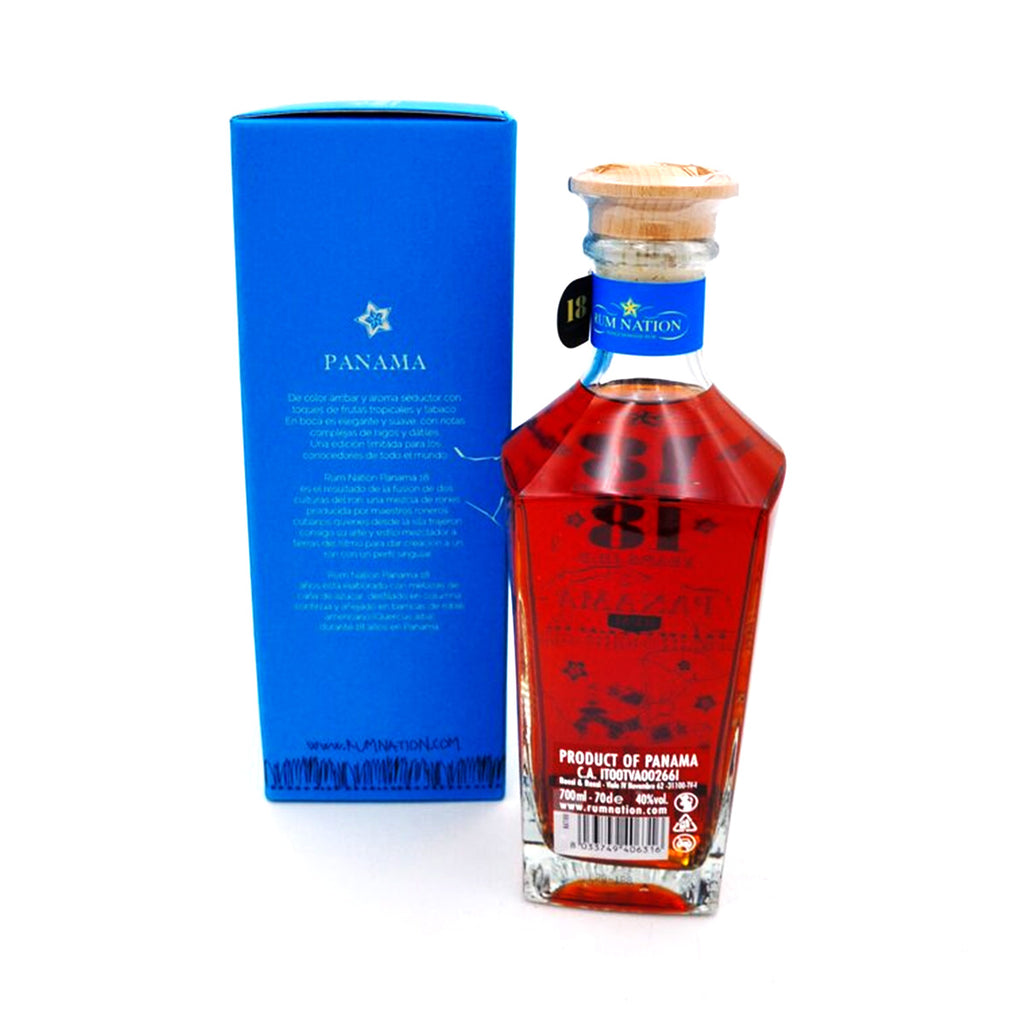 Rum Nation 18 Years Panama Decanter 40%-thewhiskycollectors